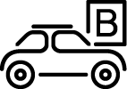 Pictogramme voiture du permis B
